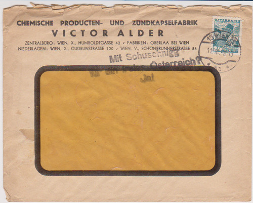 Lettre autriche contre - autriche,