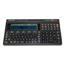 SHARP PC-1490U II Pocket Computer Univ. Outil Vintage BASIC Testé Startup Noise