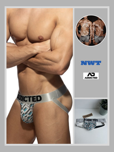 Addicted print jockstrap - ad,