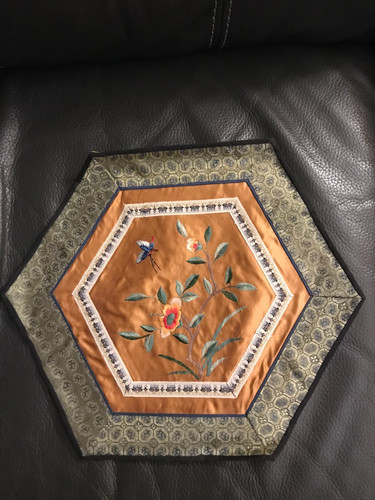 Napperon broderie soie chine - broderie,