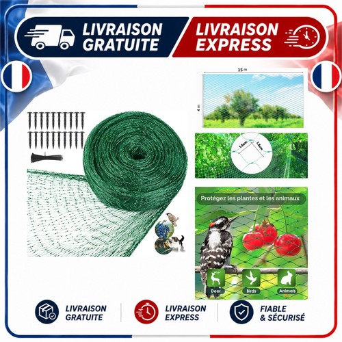 Filet anti oiseaux jardin x - filet,