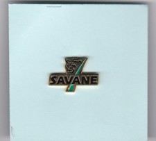 Pin's "Savane" Cigares et Cigarillos. Tête de Lionne, fond Doré