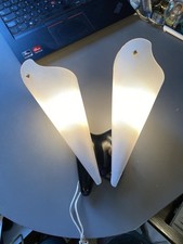 applique murale double vintage cornets plexiglass ans 60 70 plexi artuglas lampe