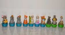 Lot 10 ancienne figurine WALT DISNEY Aristochats bouchon Smarties vintage Nestlé