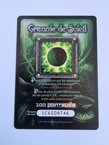 Granule soleil wow tcg - de,