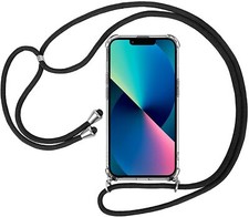 Coque pour iPhone 14 14Pro 13 Pro Max 12 Mini 11 6 7 8 Plus Silicone avec Cordon