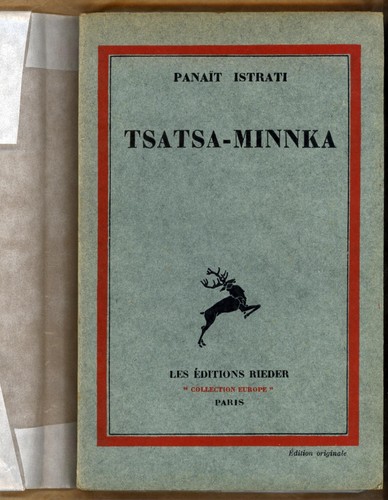 Panaït istrati tsatsa minnka - istrati, tsatsa-minnka
