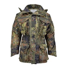 TACGEAR Veste Parka Tactique Militaire Ripstop Multipoche YKK Flecktarn