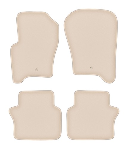 Tapis sol velours beige - tapis,