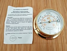 Barometre marin couleur Imex marine les ateliers de Neptune France ,neuf, laiton