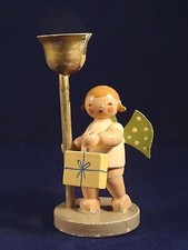 Ancien jouet angelot ange cadeau bois enfant 1930 erzgebirge monts Metallifères
