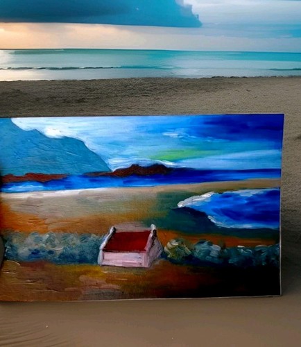 Peinture huile irlande 5 - peinture,
