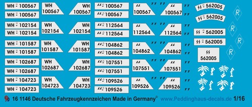 Peddinghaus decals 1146 - 1/16,