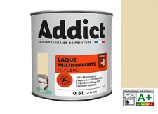 Peinture glycéro satin déco tous supports blanc cassé ivoire RAL 9001 ADDICT 0.5