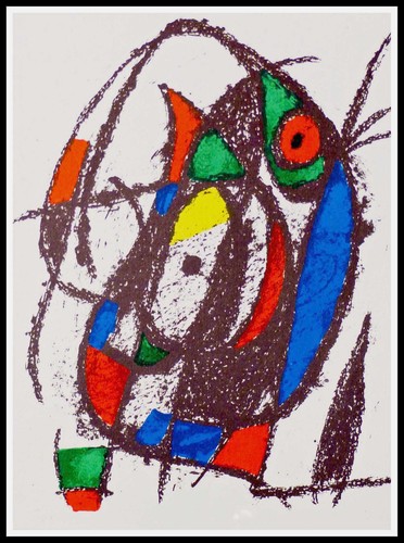 Joan miro chat abstait - :,