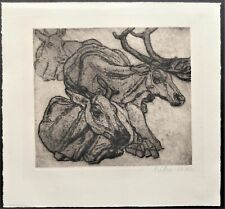 Gravure : Artiste animalier