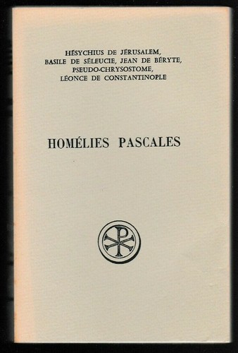 Sources chretiennes hesychius - sources, chretiennes-hesychius