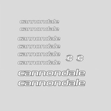 Cadre De Bicycle Cannondale Autocollants - Decals - : Blanc. N.506
