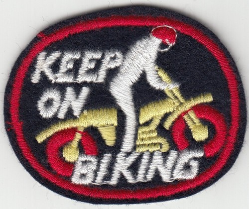 Ecusson keep biking - keep,