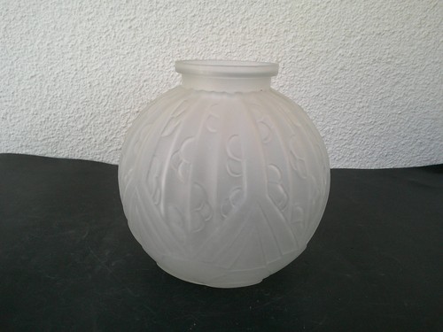 Vase art deco verre presse - verre,