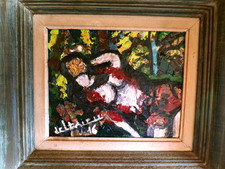 Tableau huile toile - tableau,