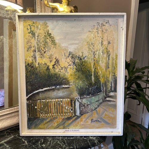 Tableau huile sur panneau - huile,