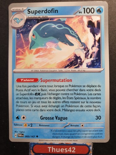 Carte pokémon superdofin - pokémon,