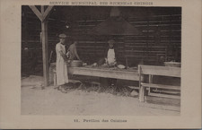 Zoo humain, Exposition coloniale, pavillon des cuisines, Lyon 1914 Carte postale
