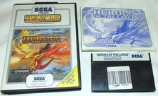 heroes of the lance authentique version originale sega master system complet