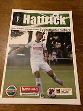 Programme FC Germania Friedrichstal vs SV Stuttgarter Kickers Oberliga 18/19