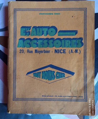 Ancien catalogue auto - ,