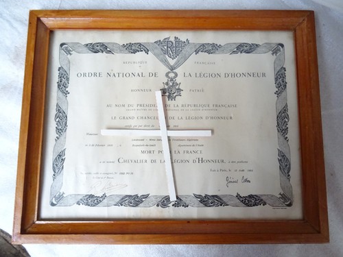 Diplome ordre légion - diplome,