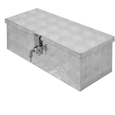 Caisse à outils boite transport remorque valise aluminium chequer 57x22x19 cm