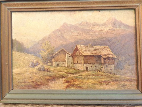 Huile sur panneau - panneau, de
