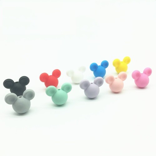 Perle silicone souris - en, 24mm