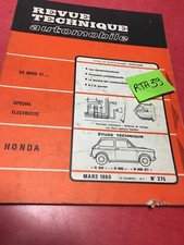 Revue Technique Automobile Honda N360 N600 N600GT RTA édition 1969
