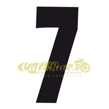 Numéro 7 Noir Tableau Porte-Nombre Carénage cafe racer Traqueur scrambler