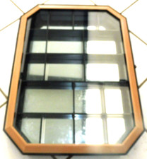 VITRINE MURALE GLACE AU FOND