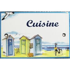 Plaque de porte émaillée