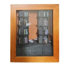 Bibliothèque Miniature en Bois pour Coin de Lecture, Bibliothèque, Étagère 3614