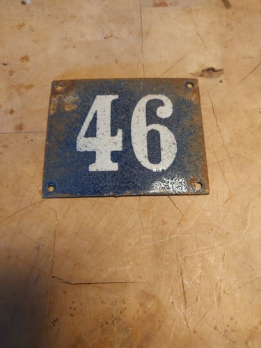Plaque émaillée rue - plaque,