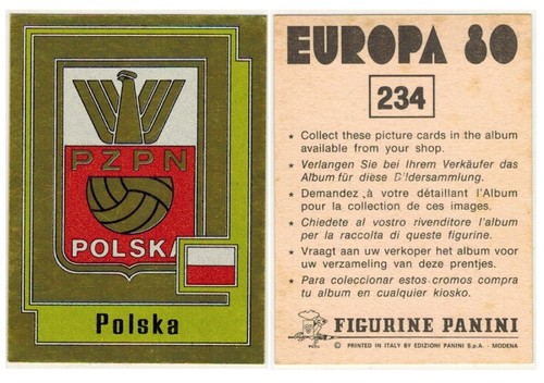Euro europe panini figurine - europe, 80