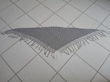 Petit châle foulard vichy noir