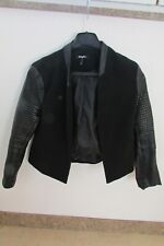 Veste/blazer noire bi-matière tille 40 - demi-saison