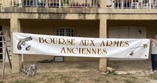 GRANDE BANDEROLE POUR EXPOSITION « BOURSE AUX ARMES ANCIENNES »