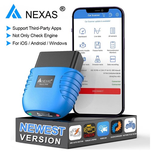 Nexas nexlink bluetooth obd2 - bluetooth,