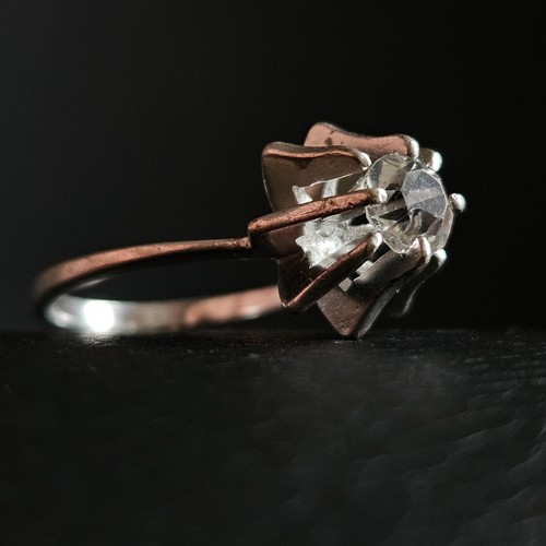 Bague solitaire argent - , massif