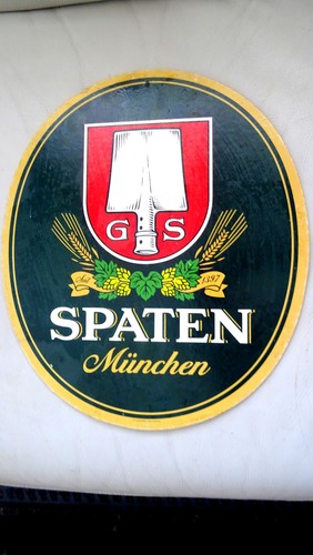 Plaque carton bière - carton,
