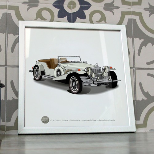 Poster excalibur blanche - poster,