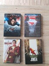 ? Lot 4 DVD DC Comics : Joker, Shazam!, Batman v Superman, Man of Steel